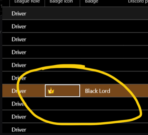 Driver badges