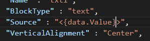 Component definition with expression