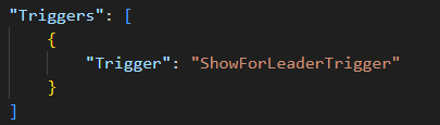 External trigger reference