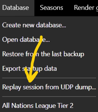 Open UDP dump