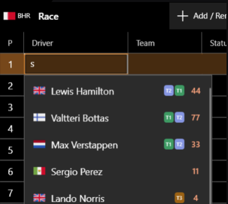 Driver search