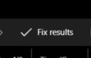 "Fix results" button